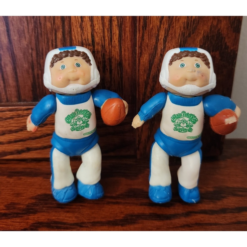2 Sweet‎ Vintage Cabbage Patch Kids Poseable Mini Figure Boy Rugby Football